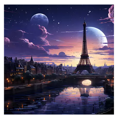 Фото на холсте фантастический лондон, размера 100x100