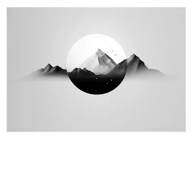 Фото на холсте абстракция гор, размера 70x50