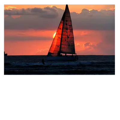 Фото на холсте яхта 45 x 30 см
