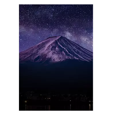 Фото на холсте гора со звёздами, размера 50x70