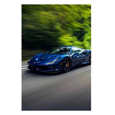 Фото на холсте синий феррари, размера 80x120