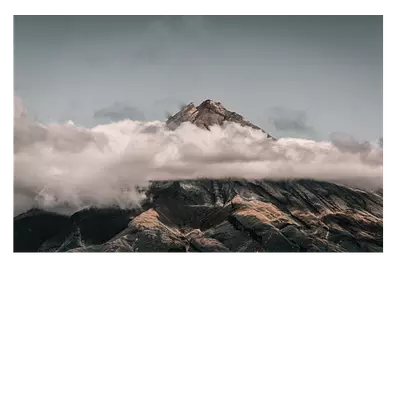 Фото на холсте горы в облаках, размера 60x40