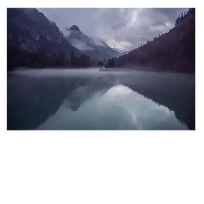 Фото на холсте вечернее озеро, размера 90x60