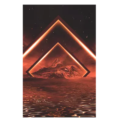 Фото на холсте геометрическая абстракция, размера 50x75