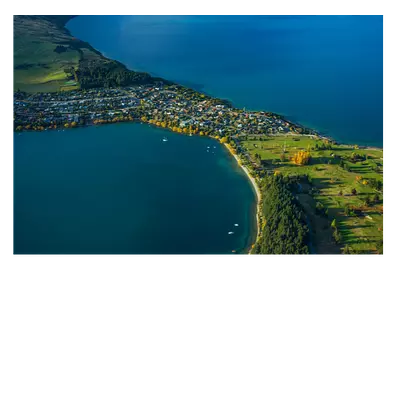 Фото на холсте поселок на перешейке, размера 75x50