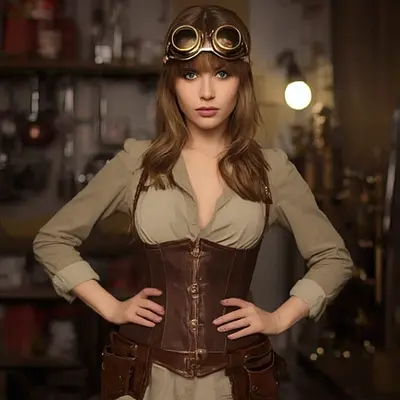 «Steampunk Engineer Portrait» — AI-стилизация фото в стиле Стимпанк