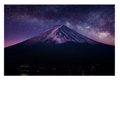 Фото на холсте гора со звёздами, размера 60x40