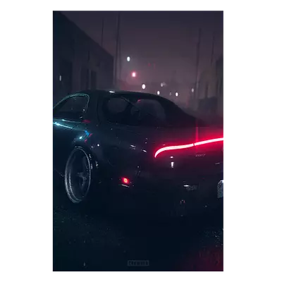 Фото на холсте mazda rx-7, размера 80x120