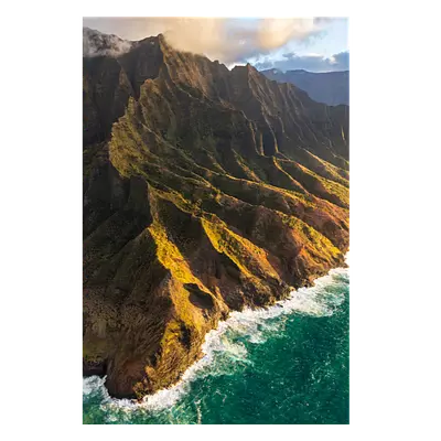 Фото на холсте берег зеленого острова, размера 80x120