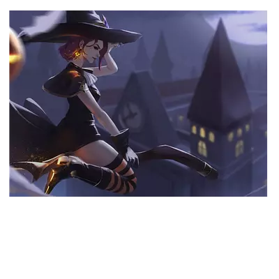 Фото на холсте - ведьмочка 40 x 30 см.