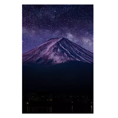 Фото на холсте гора со звёздами, размера 80x120