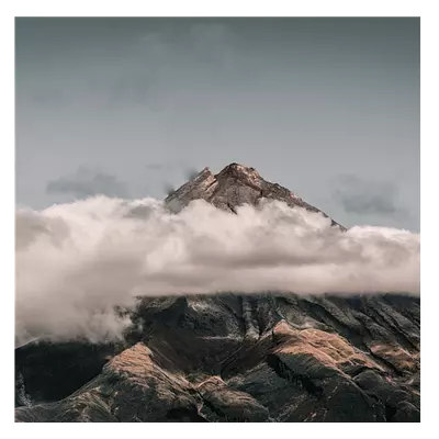 Фото на холсте горы в облаках, размера 60x60