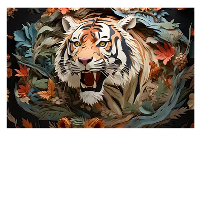 Фото на холсте тигр, размера 60x40