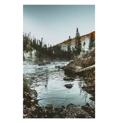 Фото на холсте горное озеро, размера 30x45