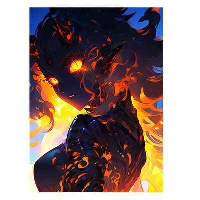 Фото на холсте demonic girl, размера 30x40