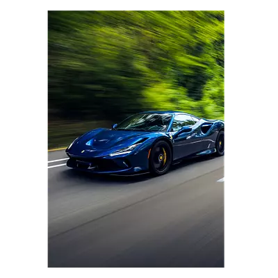 Фото на холсте синий феррари, размера 70x100