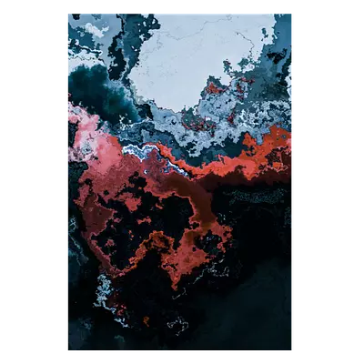 Фото абстракция краски на композитной панели 80x120