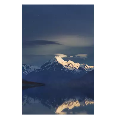 Фото на холсте луна над горами, размера 80x120