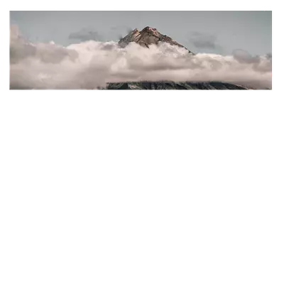 Фото на холсте горы в облаках, размера 90x30