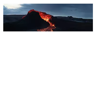 Фото на холсте лава, размера 120x40
