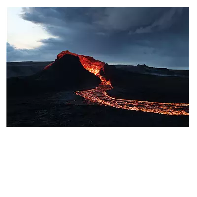 Фото на холсте лава, размера 120x80