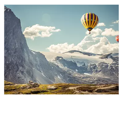 Фото на холсте "воздушные шары" 50 x 40 см, до 220 слов"