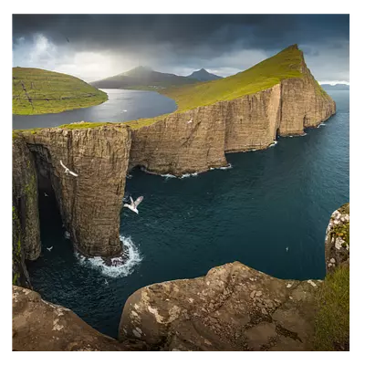 Фото на холсте фьорд, размера 40x40