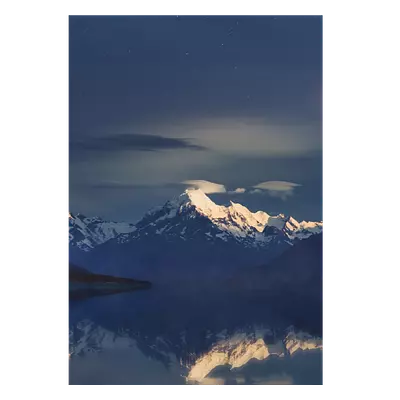 Фото на холсте луна над горами, размера 70x100