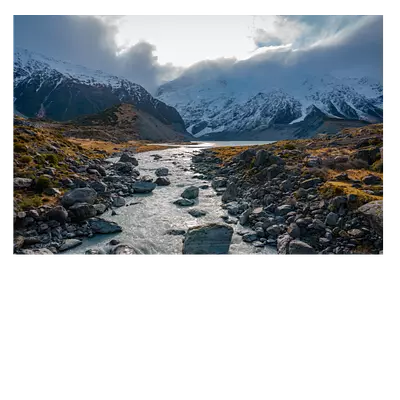 Фото на холсте горная река, размера 75x50