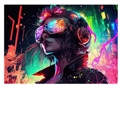 Фото на холсте digital girl, размера 70x50