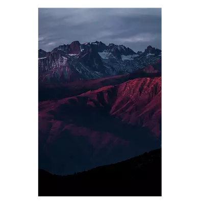 Фото на холсте горы в закате, размера 80x120