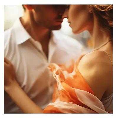 Фото на холсте пара, размера 40x40