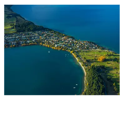 Фото на холсте поселок на перешейке, 50х40 см