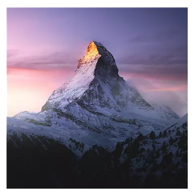 Фото на холсте горный пик, размера 60x60