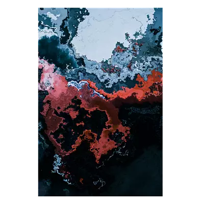 Фото абстракция краски на композитной панели 30x45