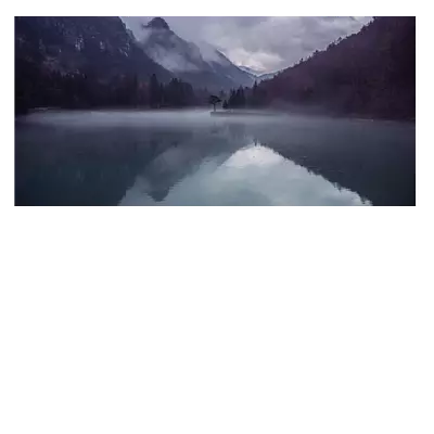 Фото на холсте вечернее озеро, размера 80x40