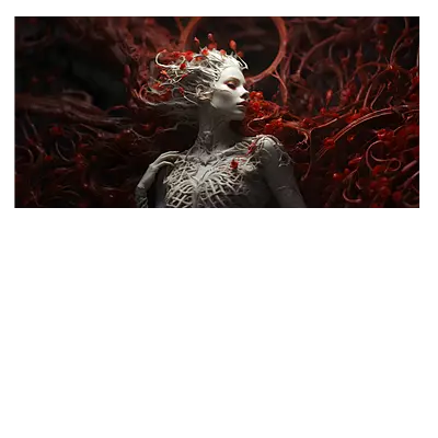 Фото на холсте ai girl, размера 80x40