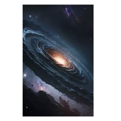 Фото на холсте галактика, размера 30x45