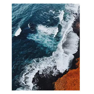 Фото на холсте волны, размера 40x50