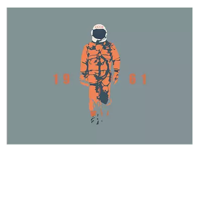 Фото на холсте гагарин, размера 80x60