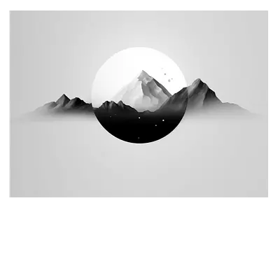 Картина на холсте абстракция гор. размер 40х30 см.