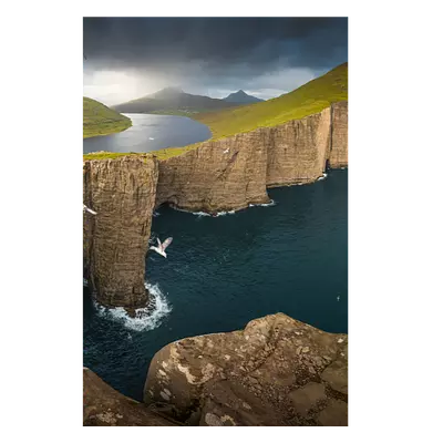 Фото на холсте фьорд, размера 50x75