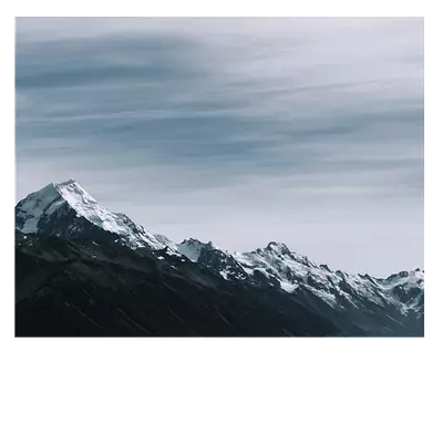 Фото на холсте горный хребет, 50x40 см, до 220 см в длину.