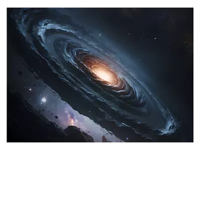 Фото на холсте галактика 40х30 см.