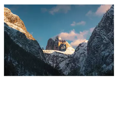 Фото на холсте снежные горы, размера 90x60