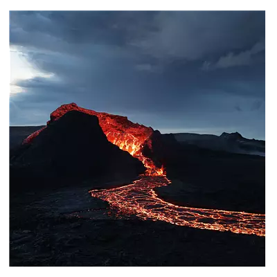 Фото на холсте лава, размера 100x100