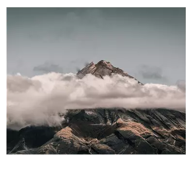 Фото на холсте горы в облаках, размера 60x50