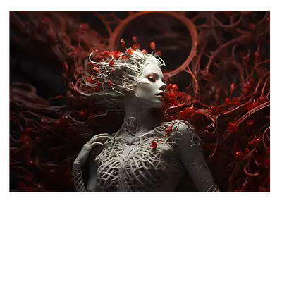 Фото на холсте ai girl, размера 70x50