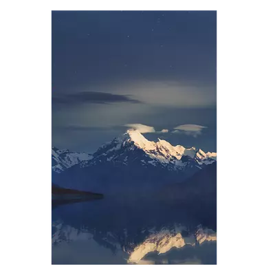 Фото на холсте луна над горами, размера 60x90