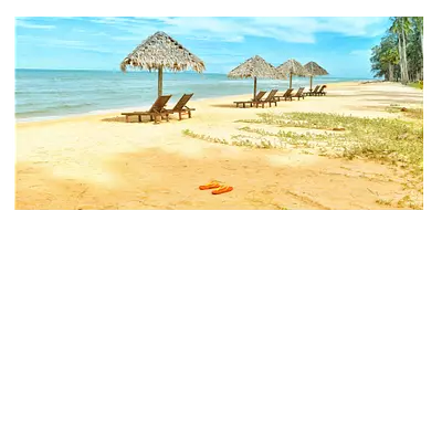 Фото на холсте песчаный пляж, размера 80x40